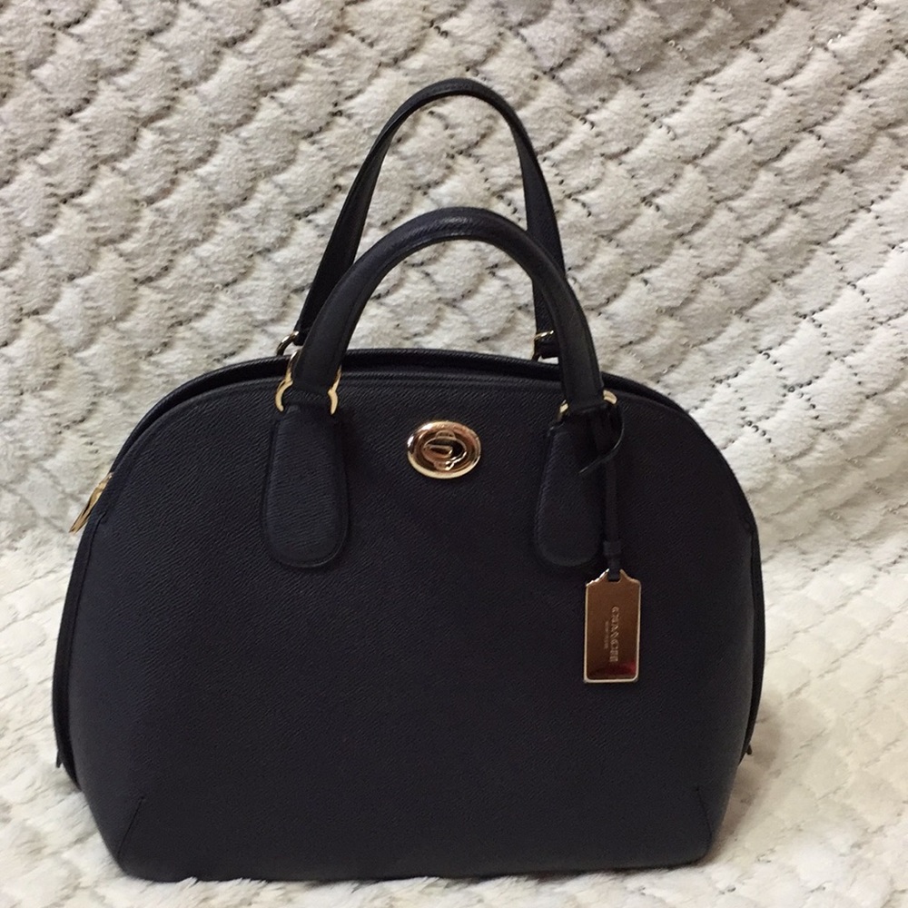 Beautiful COACH Crossgrain leather satchel Large
